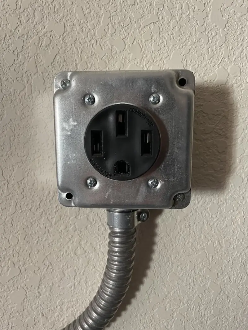 NEMA 14-50 outlet installed for Electrical Panel Upgrade in Waxahachie